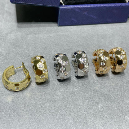 [⭐Sparkve]BEE LOVE DIAMOND HOOP EARRINGS