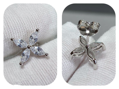 [⭐Sparkve Jewels]VICTORIA SILVER DIAMOND STUD MINI EARRINGS