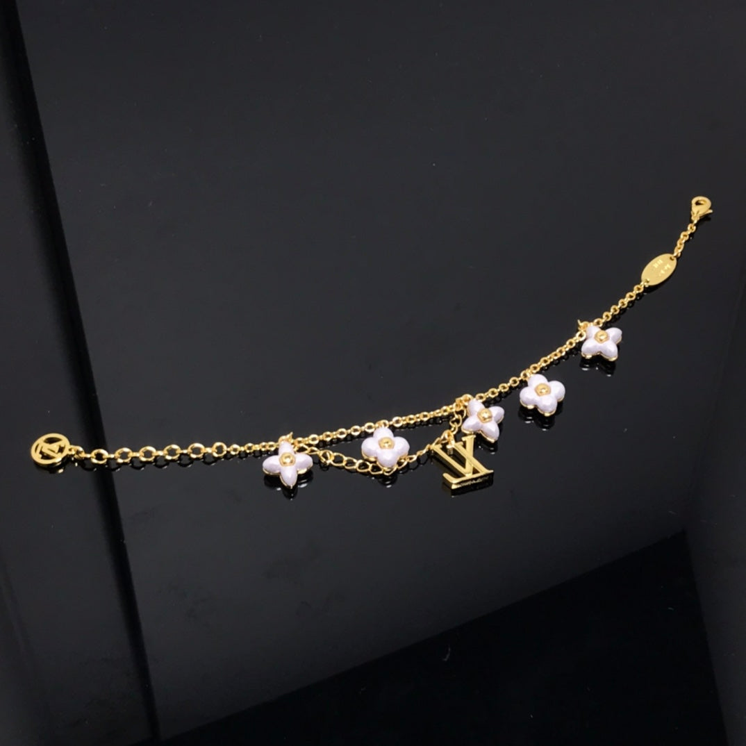 [⭐Sparkve]LOGO 6 MOTIF STAR AND SUN GOLD BRACELET