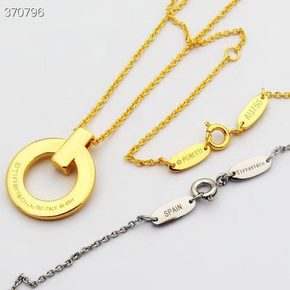 [⭐Sparkve Jewels]T1 CIRCLE MEDIUM NECKLACE