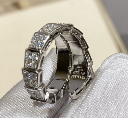 [⭐Sparkve]SERPENTI RING SILVER DIAMOND PAVED