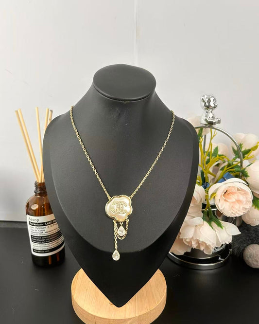 [⭐Sparkve]Cloud Pearl Mother-of-Pearl Diamond Chain Pendant Necklace