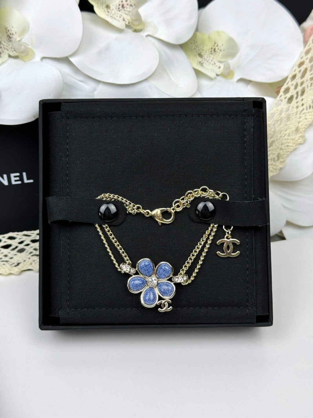[⭐Sparkve]VOLTE New Blue Floral Double-Layer Bracelet