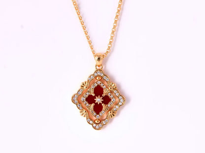 [⭐Sparkve] B.C.L ENAMEL ROTATING SINGLE-DIAMOND NECKLACE（Various colors）