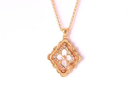 [⭐Sparkve] B.C.L ENAMEL ROTATING SINGLE-DIAMOND NECKLACE（Various colors）