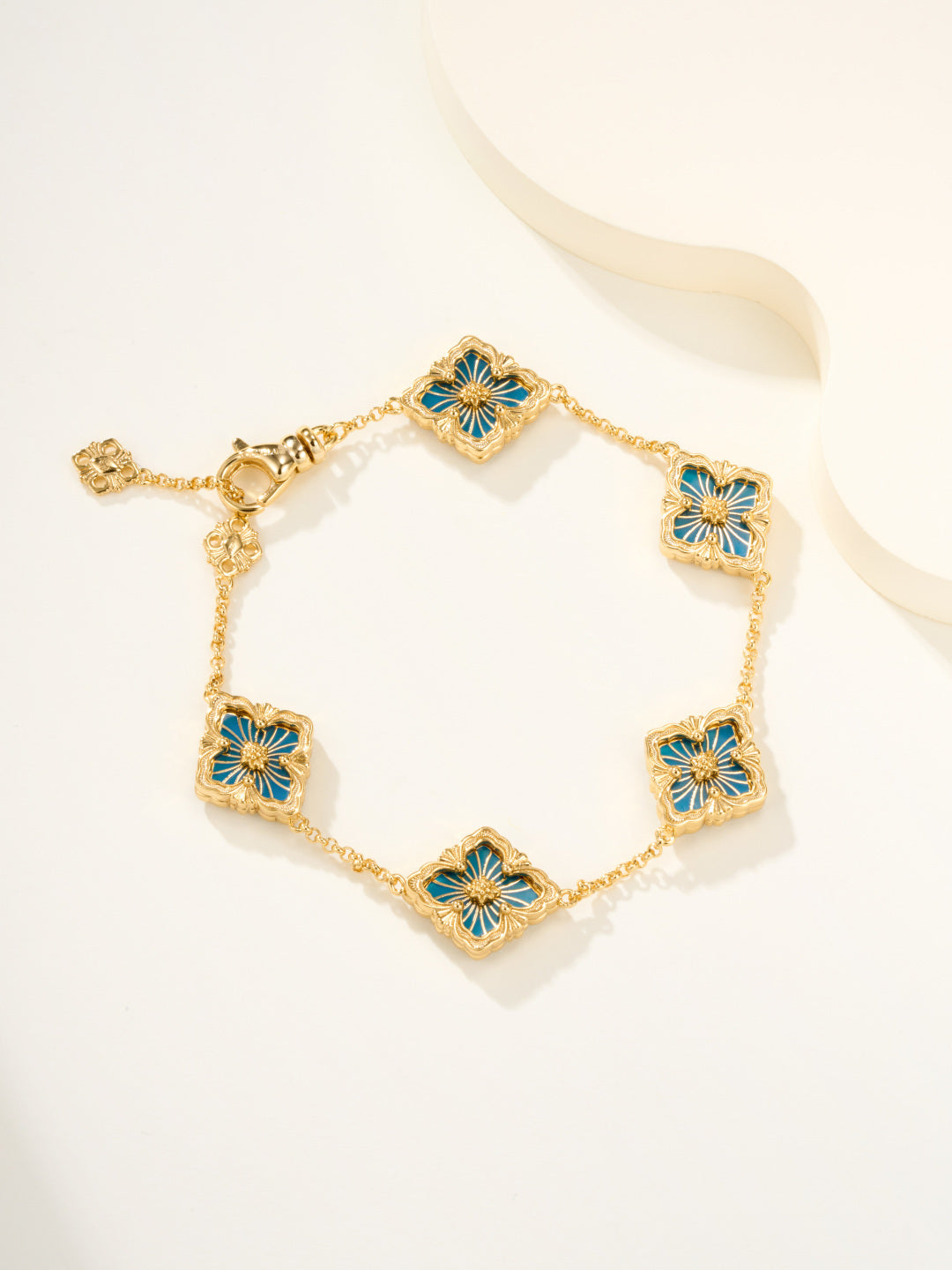 [⭐Sparkve]B.C.L ENAMELED Five-Flower Bracelet（Various Colors)