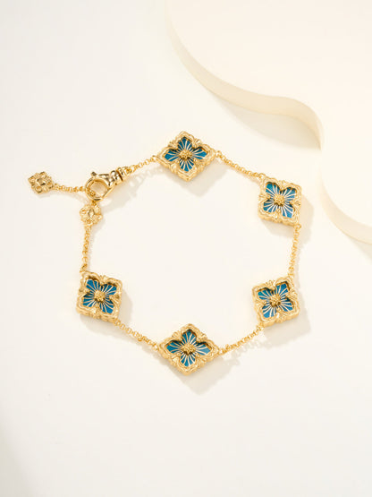 [⭐Sparkve]B.C.L ENAMELED Five-Flower Bracelet（Various Colors)