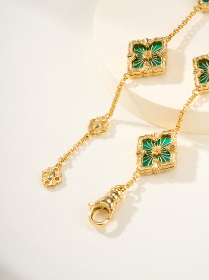 [⭐Sparkve]B.C.L ENAMELED Five-Flower Bracelet（Various Colors)