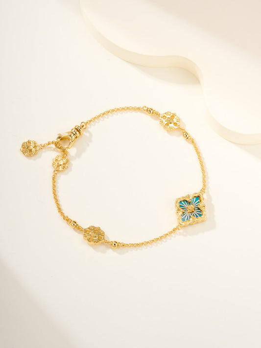 [⭐Sparkve]B.C.L ENAMELED One-Flower Bracelet（Various Colors)