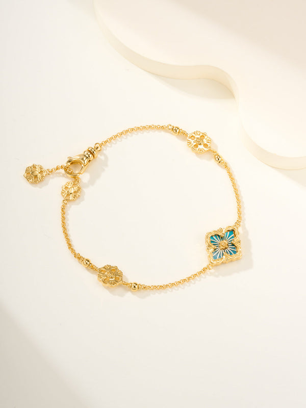 [⭐Sparkve]B.C.L ENAMELED One-Flower Bracelet（Various Colors)