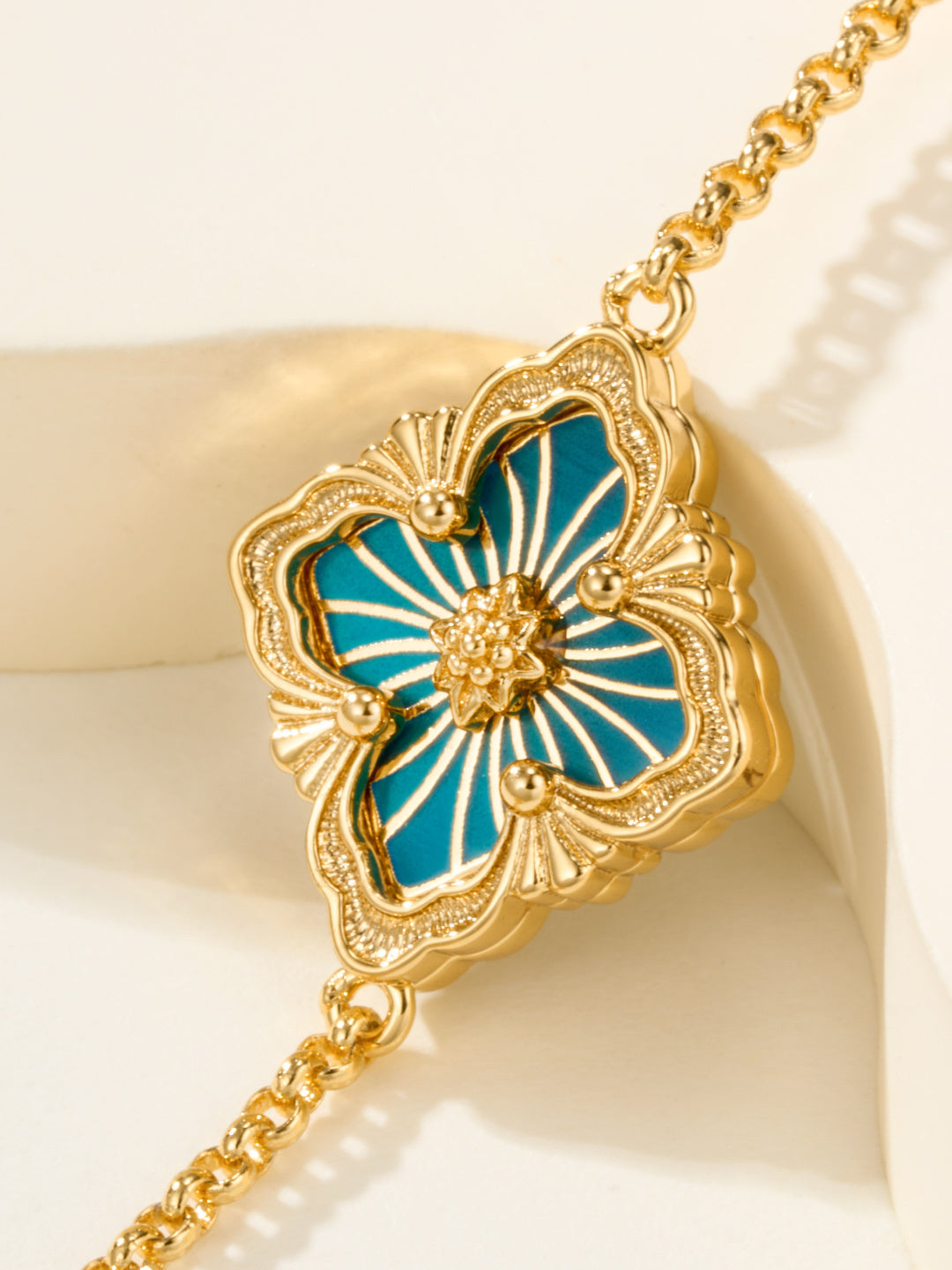 [⭐Sparkve]B.C.L ENAMELED One-Flower Bracelet（Various Colors)