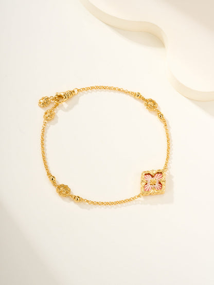 [⭐Sparkve]B.C.L ENAMELED One-Flower Bracelet（Various Colors)
