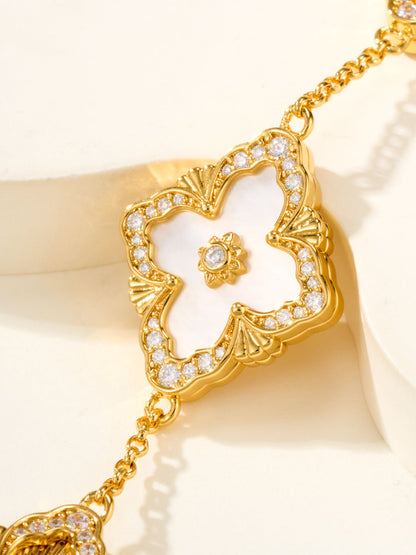[⭐Sparkve]B.C.L ENAMELED Five-Flower Bracelet（Various Colors) BIG SIZE