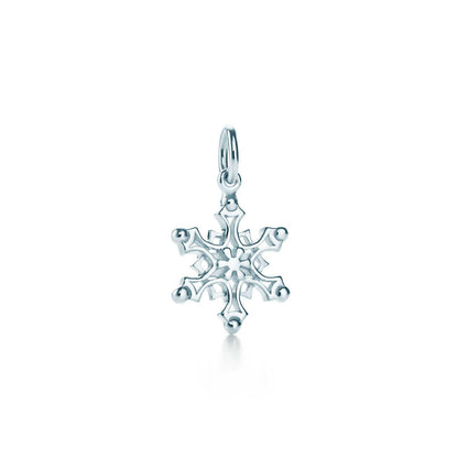 [⭐Sparkve Jewels]STERLING SILVER SNOWFLAKE PENDANT NECKLACE