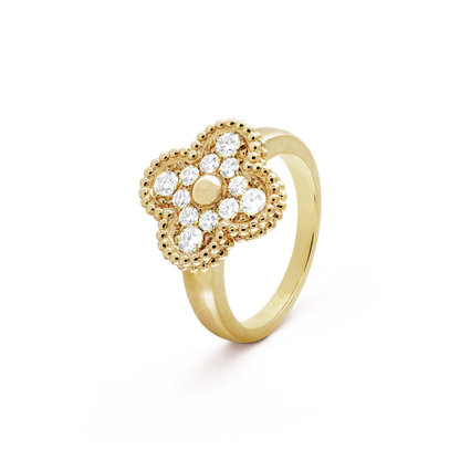 [⭐Sparkve]CLOVER DIAMOND RING