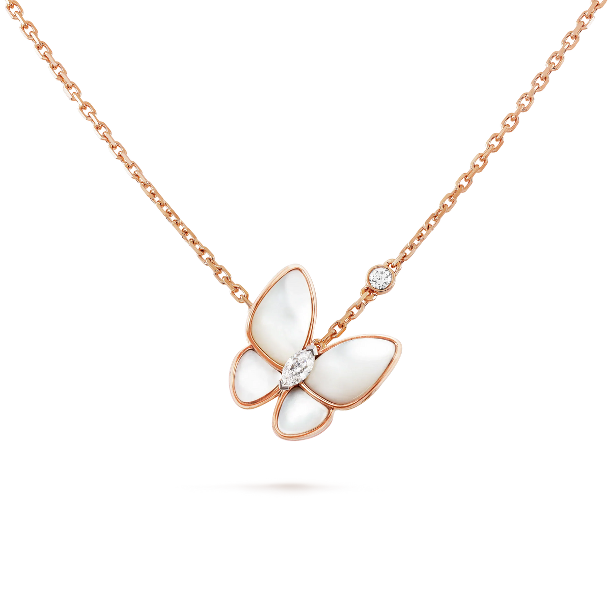 [⭐Sparkve]BUTTERFLY MOP DIAMOND NECKLACE