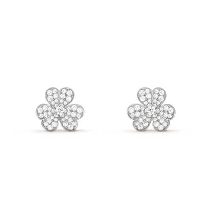 [⭐Sparkve]CLOVER COMOS DIAMOND EARRINGS SILVER