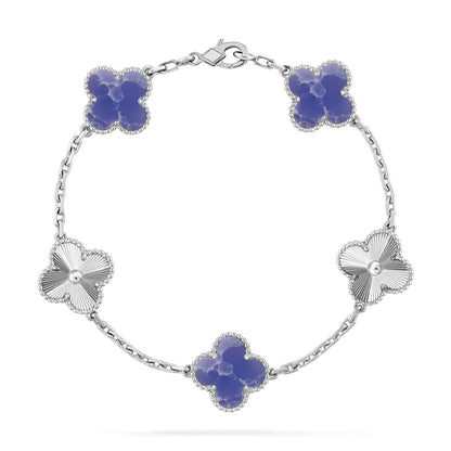 [⭐Sparkve]CLOVER 5 MOTIF BLUE VEINS BRACELET COLLECTION