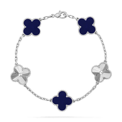 [⭐Sparkve]CLOVER 5 MOTIF LAPIS LAZULI BRACELET COLLECTION