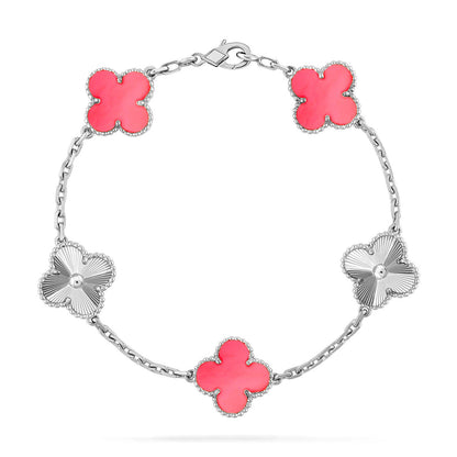 [⭐Sparkve] CLOVER 5 MOTIFS  PINK MOP BRACELET COLLECTION