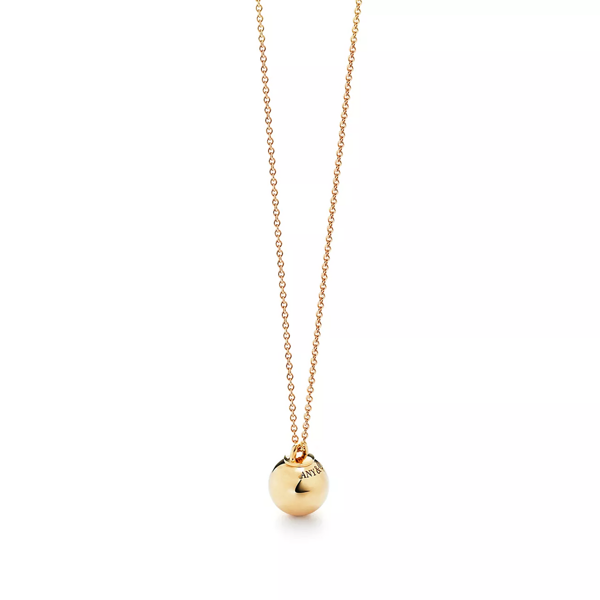 [⭐Sparkve Jewels]BALL PENDANT 12.75MM NECKLACE