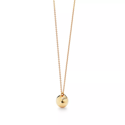 [⭐Sparkve Jewels]BALL PENDANT 12.75MM NECKLACE