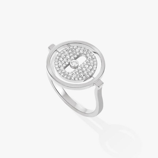 [⭐Sparkve]Demo MOVE PAVED SILVER DIAMOND RING