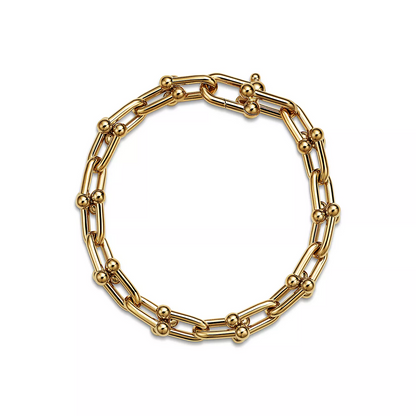 [⭐Sparkve Jewels]HARDWEAR MEDIUM LINK 20 MOTIF GOLD BRACELET