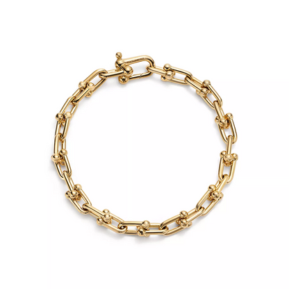 [⭐Sparkve Jewels]HARDWEAR SMALL LINK 26 MOTIF GOLD BRACELET