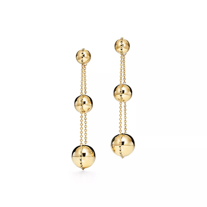 [⭐Sparkve Jewels]TRIPLE DROP GOLD EARRINGS
