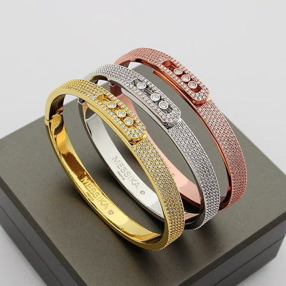[⭐Sparkve]Move Noa Full Pavé Diamond Bangle Bracelet