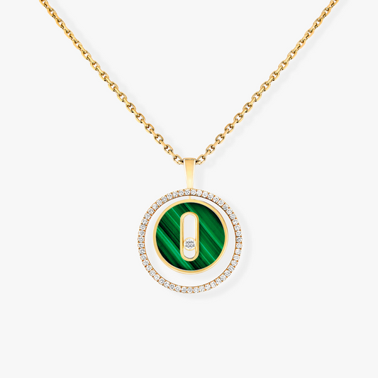 [⭐Sparkve]Demo MOVE 1 DIAMOND MALACHITE GOLD DIAMOND NECKLACE