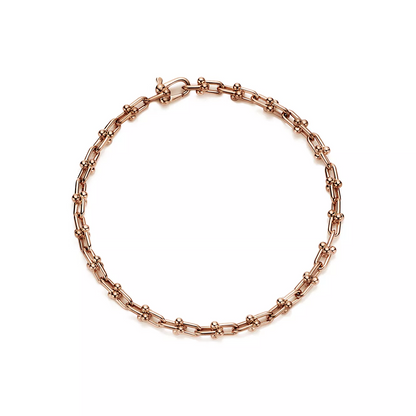 [⭐Sparkve Jewels]HARDWEAR MICRO LINK 44 MOTIF PINK GOLD BRACELET