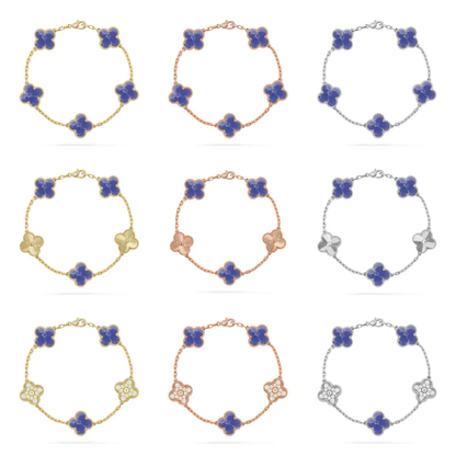 [⭐Sparkve]CLOVER 5 MOTIF BLUE VEINS BRACELET COLLECTION