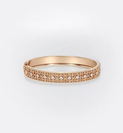 [⭐Sparkve]2026 WOVEN-PATTERN BRACELET SET WITH FULL DIAMOND INLAY THREE-COLORS