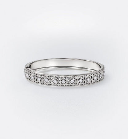 [⭐Sparkve]2026 WOVEN-PATTERN BRACELET SET WITH FULL DIAMOND INLAY THREE-COLORS