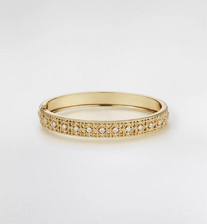 [⭐Sparkve]2026 WOVEN-PATTERN BRACELET SET WITH FULL DIAMOND INLAY THREE-COLORS