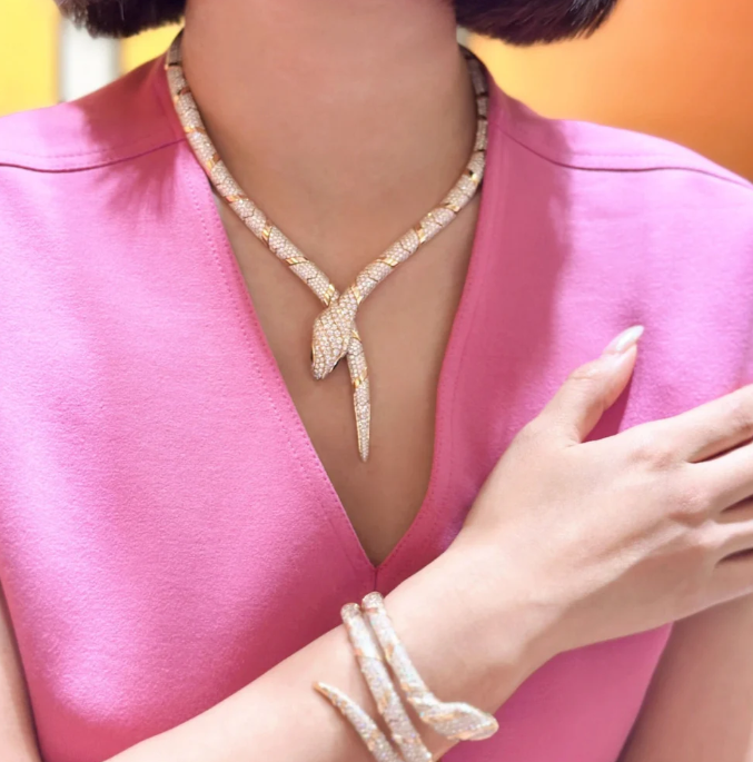 [⭐Sparkve]HAUTE COUTURE GOLD SERPENTI NECKLACE