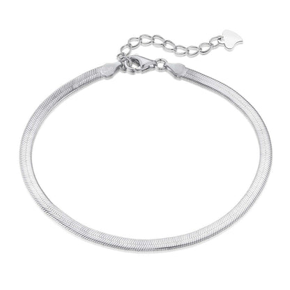 [⭐Sparkve Jewelry]Flat Snake Bone Chain Blade Necklace