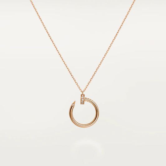 [⭐Sparkve]JUSTE NECKLACE PINK GOLD