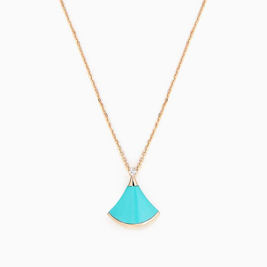 [⭐Sparkve]DREAM NECKLACE TURQUOISE PINK GOLD