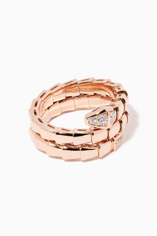[⭐Sparkve]SERPENTS DOUBLE ROW DIAMOND RING