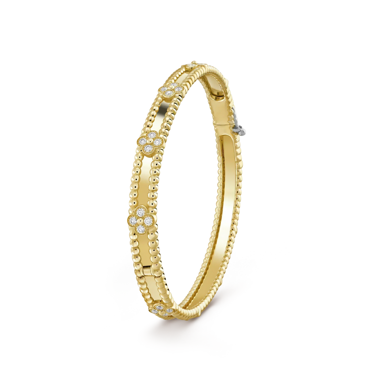 [⭐Sparkve]CLOVER BRACELET 4MM DIAMONDS