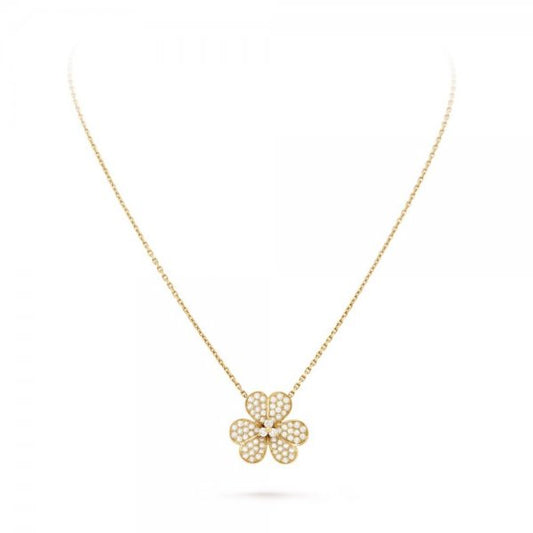 [⭐Sparkve]FLOWER DIAMOND NECKLACE