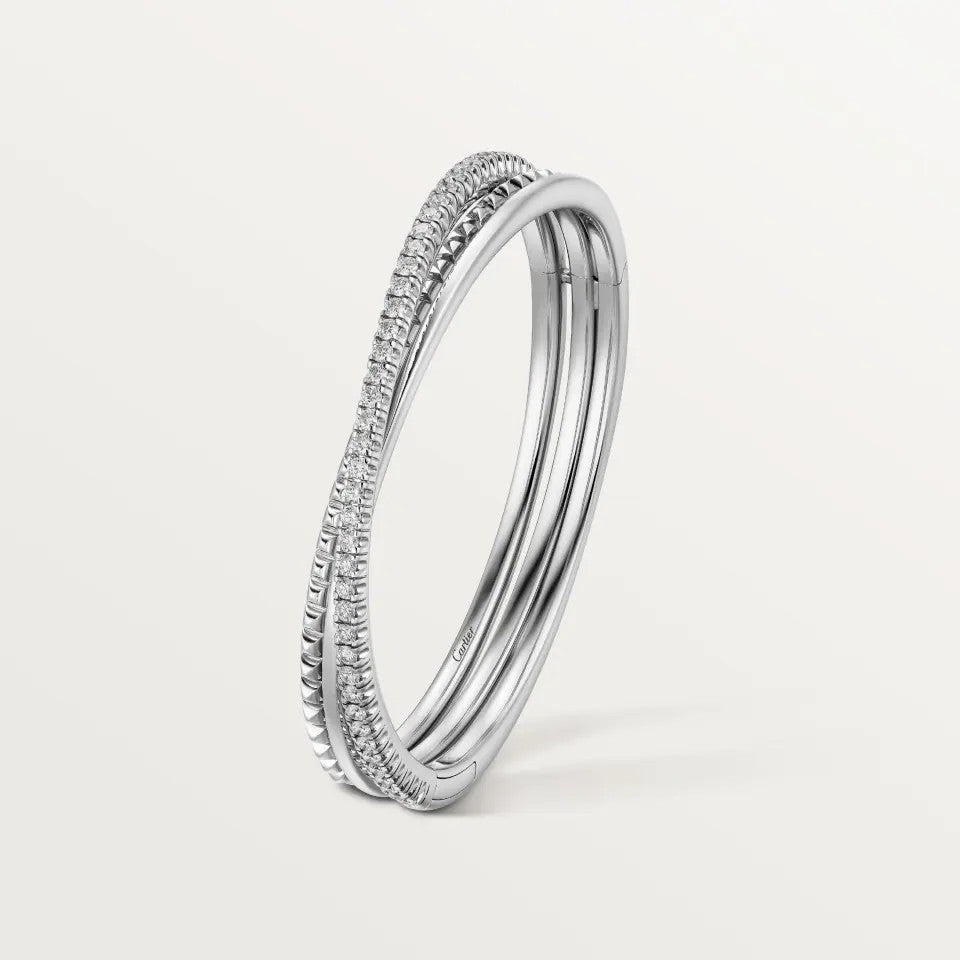 [⭐Sparkve]ETINCELLE HALF-PAVED DIAMOND BRACELET