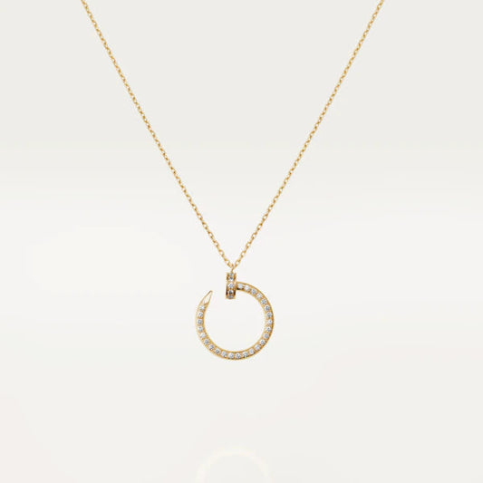 [⭐Sparkve]JUSTE NECKLACE GOLD DIAMONDS