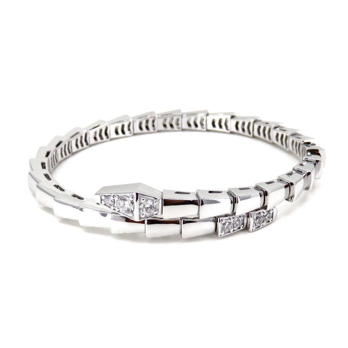 [⭐Sparkve]SERPENTI BRACELET DIAMONDS SILVER