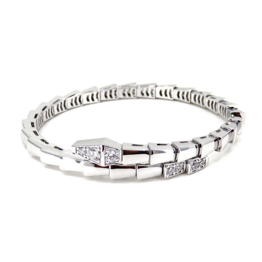 [⭐Sparkve]SERPENTI BRACELET DIAMONDS SILVER
