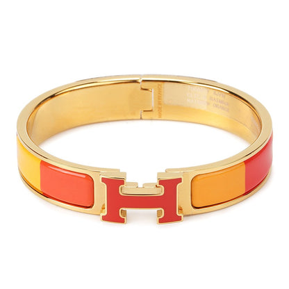[⭐Sparkve]H BRACELET ORANGE RAINBOW CERAMIC