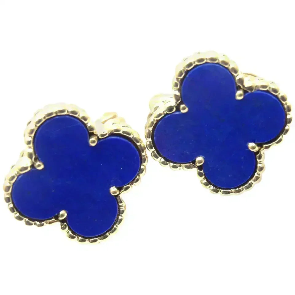 [⭐Sparkve]CLOVER MINI 9.5MM TURQUOISE EARRINGS